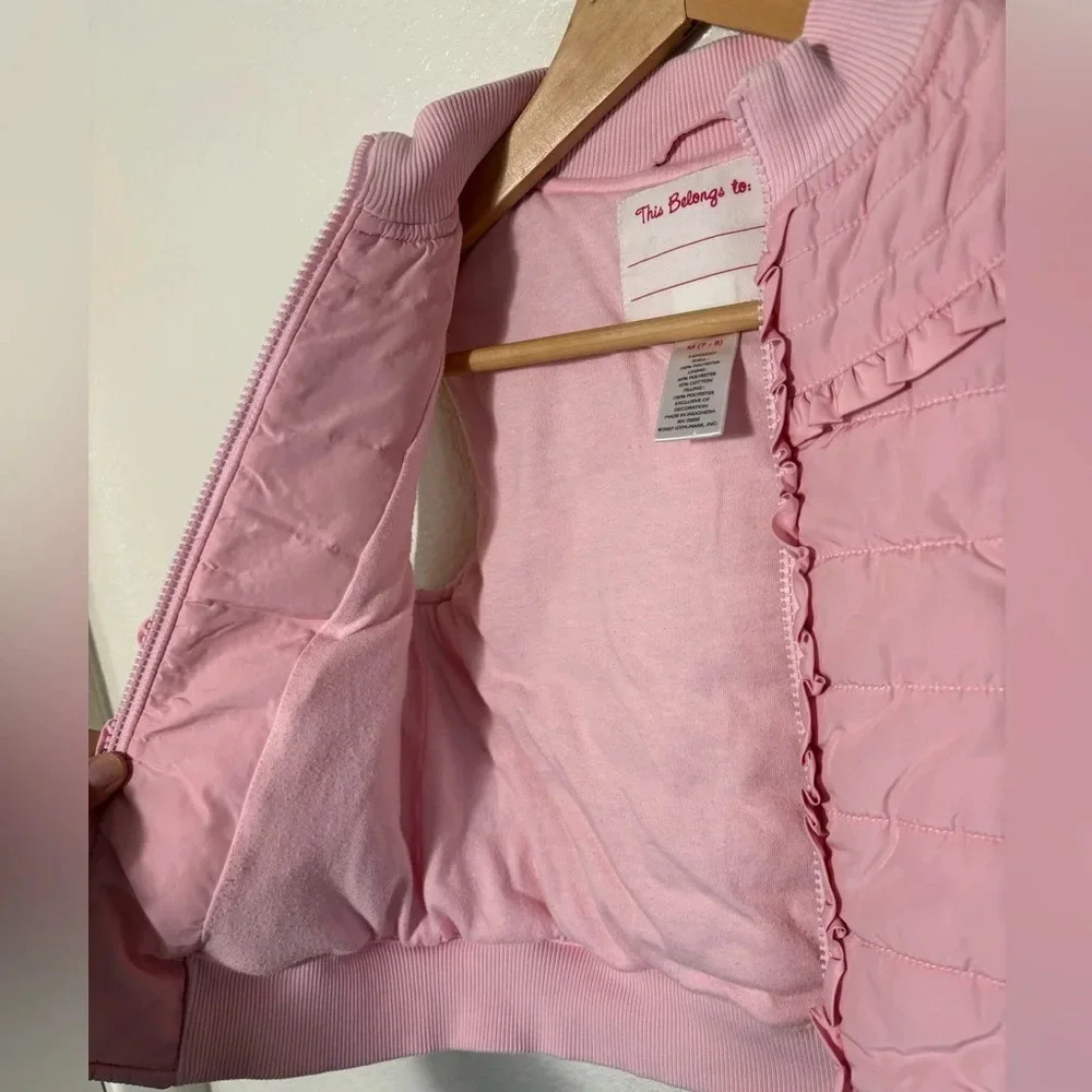 Gymboree Pink Ruffled Puffer Vest Size 7/8 | fall | winter | outdoors | girly